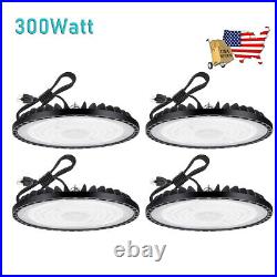 4Pack UFO Led High Bay Light 300 Watts Commercial Industrial Factory Gym Light