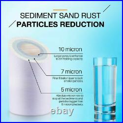 5 Micron 10x4.5 Big Blue Sediment Water Filter Whole House Replacement 16 PACK