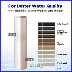5 Micron 20x4.5 Big Blue Sediment Water Filter Replacement Whole House 1-24PK