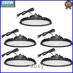 5 Pack 200W UFO Led High Bay Light Commercial Industrial Factory Warehouse Light