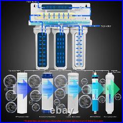 5 Stage Undersink Reverse Osmosis System Water Filter Plus Extra 7 Filters 75GPD