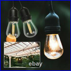5 X 48FT LED Outdoor Waterproof Commercial Grade Patio Globe String Lights Bulbs