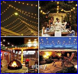 5 X 48FT LED Outdoor Waterproof Commercial Grade Patio Globe String Lights Bulbs