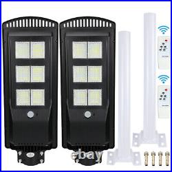576/384 LED 12200000LM Solar Street Light Commercial IP67 Area Road Lamp+Pole