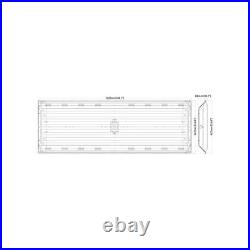 6 Bulb Lamp T8 LED High Bay Light 4 ft. 5000K Multi-Volt Commercial Damp Rated