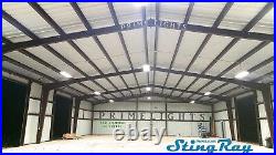 6 Lamp LED 132W High Bay Light Commercial, UFO, Industrial, Auto, Shop Light