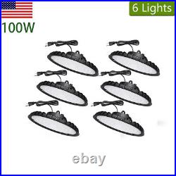 6 Pack 100W UFO Led High Bay Light Commercial Gym Warehouse Garage Light Fixture