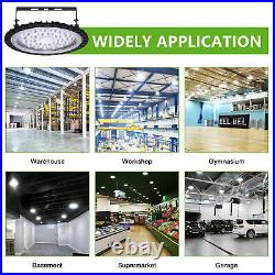 6 Pack 100W UFO Led High Bay Light Factory Warehouse Commercial Light Fixtures