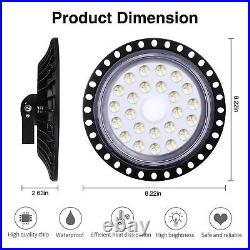 6 Pack 100W UFO Led High Bay Light Factory Warehouse Commercial Light Fixtures
