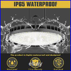 6 Pack 200W 30000LM LED High Bay Shop Light Commercial Warehouse Gym Lighting UL