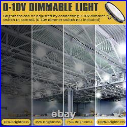 6 Pack 200W 30000LM LED High Bay Shop Light Commercial Warehouse Gym Lighting UL