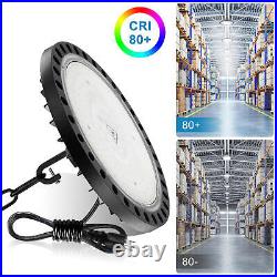 6 Pack 200W UFO Led High Bay Light Commercial Warehouse Factory Lighting Fixture