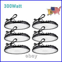 6 Pack UFO Led High Bay Light 300W Commercial Industrial Factory Light 90-277V