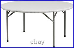 60 Round Plastic Folding Tables Commercial Quality Banquet Tables