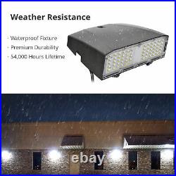 60W LED Slim Wall Pack Light Outdoor Commercial Area Security Light 5000K 4Packs