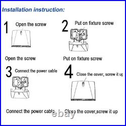 60W LED Slim Wall Pack Light Outdoor Commercial Area Security Light 5000K 4Packs