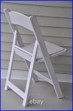 64 Commercial White Resin Folding Chairs Wedding Party Event Rental Chair