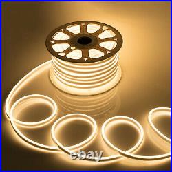 65ft LED Neon Rope Light Strip Waterproof Room Party Commercial Sign Lighting
