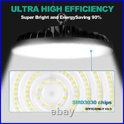 6Pack UFO Led High Bay Light 200W Commercial Industrial Warehouse Light 6000K