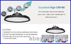 6Pcs 300W UFO Led High Bay Light Industrial Commercial Garage Factory Shop Light