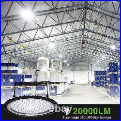 6X 200W UFO LED High Bay Light Gym Factory Warehouse Industrial Shed Lighting