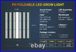 720W 6Bar Folding Commercial Quantum LED Grow Light Replace FLUENCE Gavita 1700E