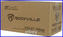 (8) CCL6T White 70V 6 Commercial Ceiling Speakers 4 Restaurant/Office