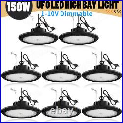 8 Pack 150W UFO Led High Bay Light Industrial Commercial Garage Shop Gym Light