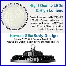 8 Pack 200W UFO Led High Bay Light Commercial Industrial Warehouse Light Fixture