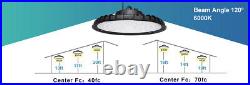8 Pack 300W UFO LED High Bay Light Commercial Warehouse Industrial Garage Light
