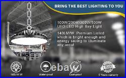 8 Pack 300W UFO Led High Bay Light Commercial Warehouse Gym Garage Shop Light