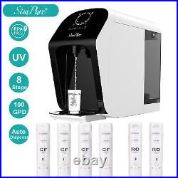 8-Stage Countertop Reverse Osmosis Water Filter System Dispenser +2 Year Filters