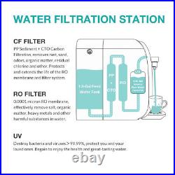 8-Stage Countertop Reverse Osmosis Water Filter System Dispenser +2 Year Filters