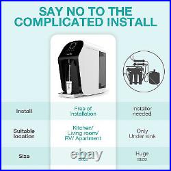 8-Stage Countertop Reverse Osmosis Water Filter System Dispenser +2 Year Filters