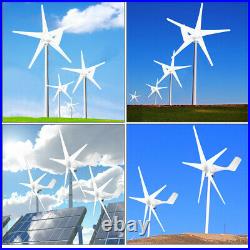 8000W Max Power 5 Blades DC 24V Wind Turbine Generator Kit with Charge Controller