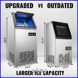 88lbs Commercial Ice Maker Ice Machine Ice Cube Machine 40kg with 17lbs Storage