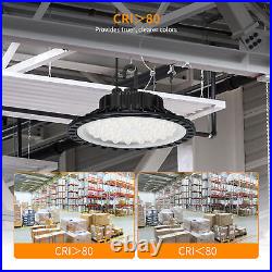 8Pack 200W LED UFO High Bay Light with Plug 5ft Cords Commercial Bay Lighting