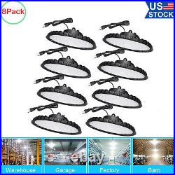 8Pcs 300W UFO Led High Bay Light Commercial Warehouse Factory Industrial Fixture