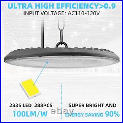 8Pcs 500W UFO Led High Bay Light Commercial Industrial Warehouse Garage Light