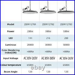 8Pcs 500W UFO Led High Bay Light Commercial Industrial Warehouse Garage Light