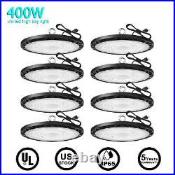 8Pcs UFO Led High Bay Light 400W Industrial Commercial Warehouse Light Fixtures