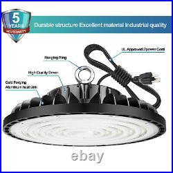 8x 200W UFO Led High Bay Light Commercial Industrial Gym Warehouse Garage Lights