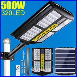 900000000000LM Extra Bright Solar Street Light Commercial Sensor Road Lamp+Pole