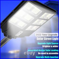 9000000000Lumen 600W Commercial Solar Street Light White Lighting Road Lamp+Pole