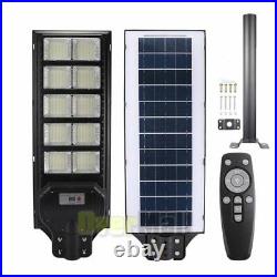 900000000LM 1000W Commercial Solar Street Light IP67 Dusk to Dawn Road Lamp+Pole