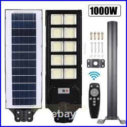 9000000LM Commercial Solar Street Light Dusk to Dawn Security Road Parking Light