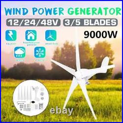 9000W Wind Turbines Generator 5 Power Wind Blades With Waterproof Controller
