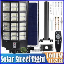 9600000000LM Commercial Solar Street Light IP67 Dusk to Dawn Area Road Lamp+Pole