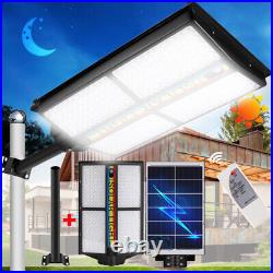 990000000000LM 1500W Commercial Solar Powered Street Light Parking Lot Road Lamp