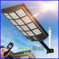 990000000000LM 1600W Commercial Solar Powered Street Light Parking Lot Road Lamp